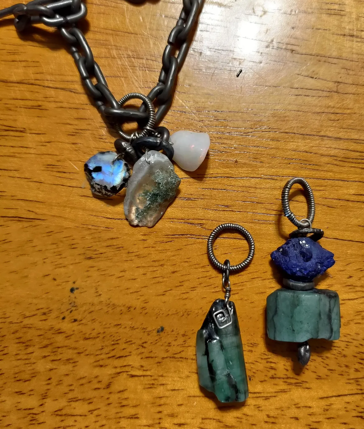 Various stone pendants